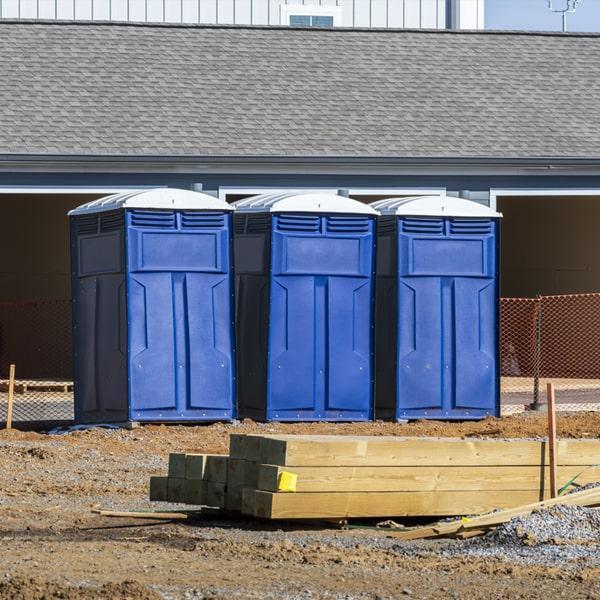 Heavy-duty construction site porta potty in Medina, Ohio